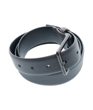 CALVIN KLEIN WARMTH BUCKLE ceinture en cuir noir/noir mat - Ceintures - 3