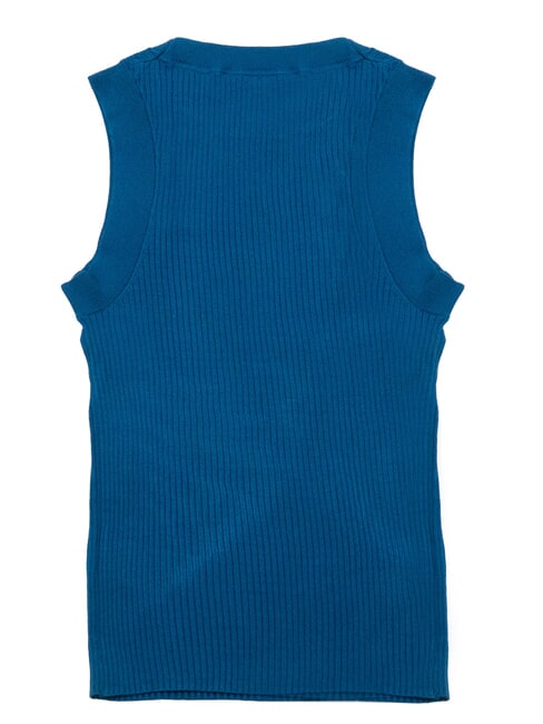 TH Chemise sans manches, &eacute;paules larges indigo profond - T-shirt
