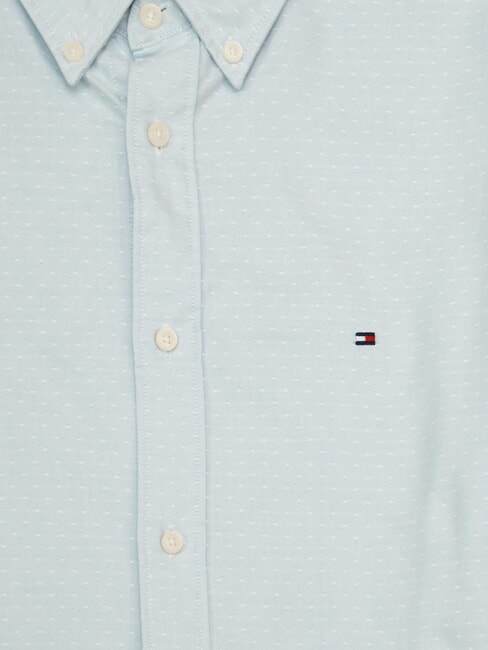 TH Chemise en coton &agrave; manches longues bleu venteux - Chemises pour hommes