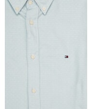 TOMMY HILFIGER TH Chemise en coton &agrave; manches longues bleu venteux - Chemises pour hommes - 2