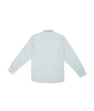 TOMMY HILFIGER TH Chemise en coton &agrave; manches longues bleu venteux - Chemises pour hommes - 3