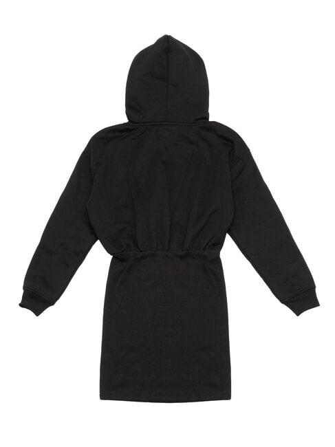 CK JEANS robe &agrave; capuche noir/blanc &eacute;clatant - V&ecirc;tements femme