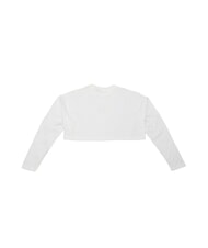 CALVIN KLEIN CK JEANS T-shirt court &agrave; manches longues blanc brillant - T-shirt - 3