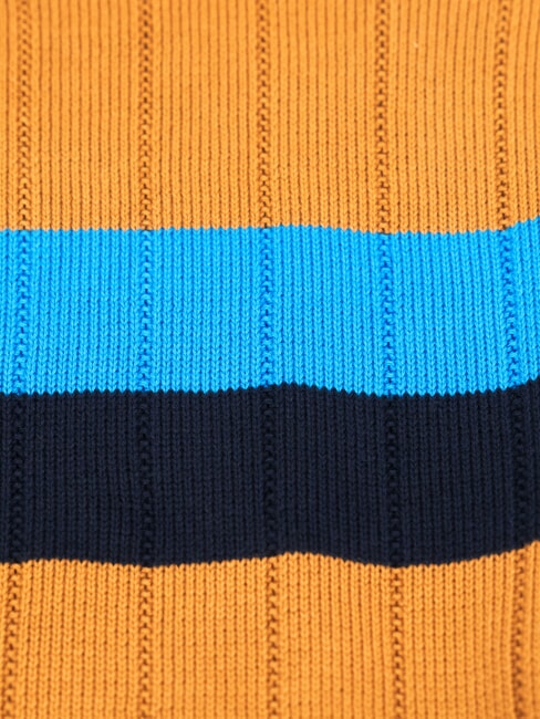 TH pull &agrave; col rond cognac / mono de canne &agrave; sucre - Pulls pour hommes