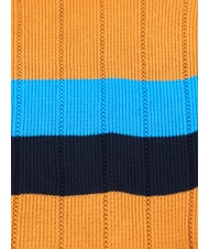 TOMMY HILFIGER TH pull &agrave; col rond cognac / mono de canne &agrave; sucre - Pulls pour hommes - 3