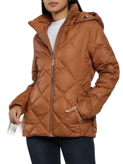 TH veste &agrave; capuche cognac naturel - Vestes pour femmes