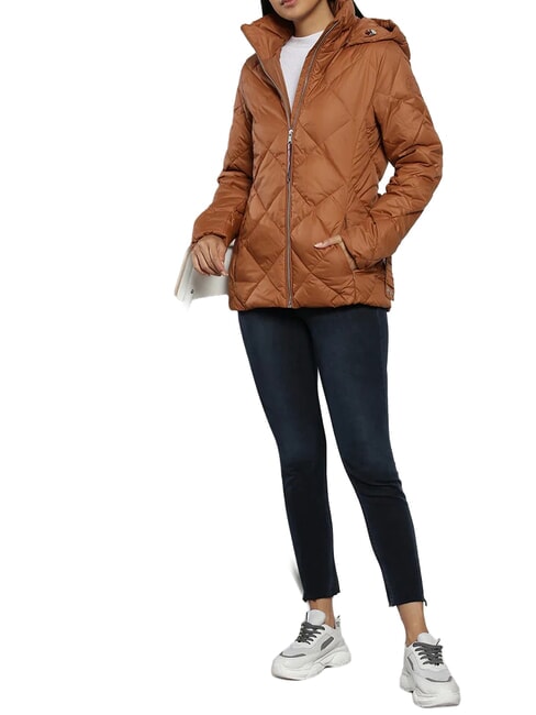 TH veste &agrave; capuche cognac naturel - Vestes pour femmes