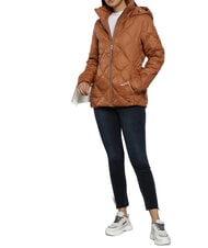 TOMMY HILFIGER TH veste &agrave; capuche cognac naturel - Vestes pour femmes - 8
