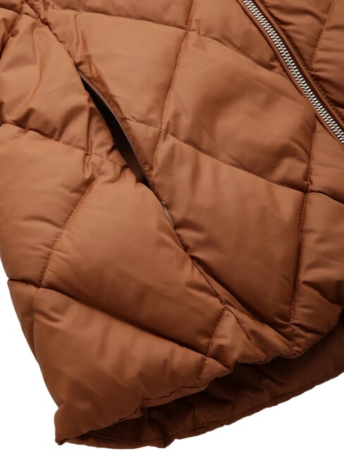 TH veste &agrave; capuche cognac naturel - Vestes pour femmes