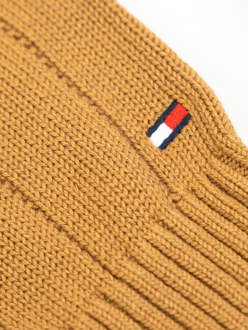 TH pull &agrave; col rond cognac / mono de canne &agrave; sucre - Pulls pour hommes