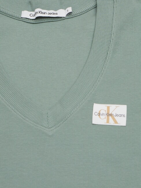 WOVEN LABEL T-shirt en coton &agrave; manches courtes gris - T-shirt