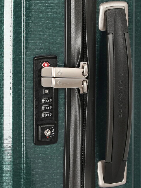 Valise LITE-CUBE, valise cabine en polycarbonate CURV vert de course - Valises cabine