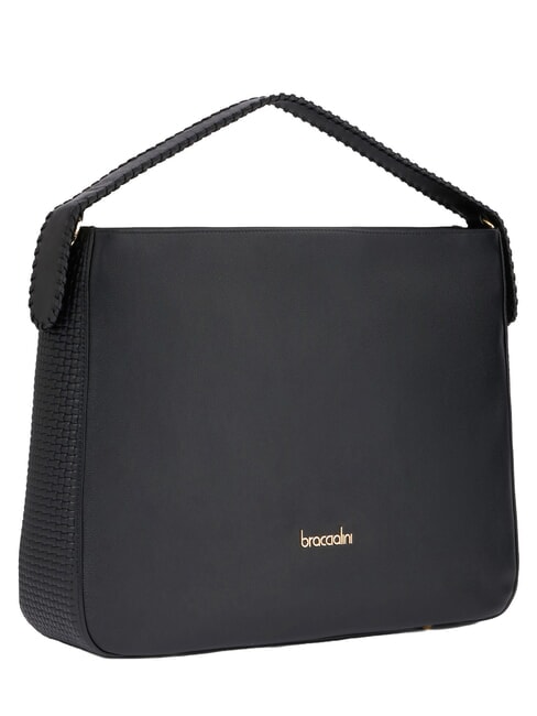 NAOMI Sacoche en cuir noir - Sacs pour Femme