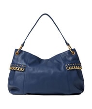 BRACCIALINI NORA Sac bandouli&egrave;re en cuir avec cha&icirc;ne bleu - Sacs pour Femme - 3