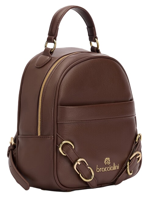 GISELLE Sac &agrave; dos avec poche avant et arri&egrave;re marron - Sacs pour Femme
