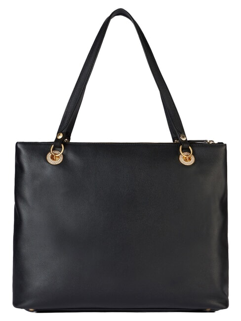 NORA Sac bandouli&egrave;re en cuir avec poche noir - Sacs pour Femme
