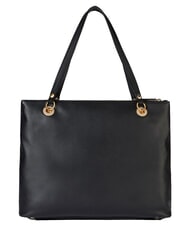 BRACCIALINI NORA Sac bandouli&egrave;re en cuir avec poche noir - Sacs pour Femme - 3