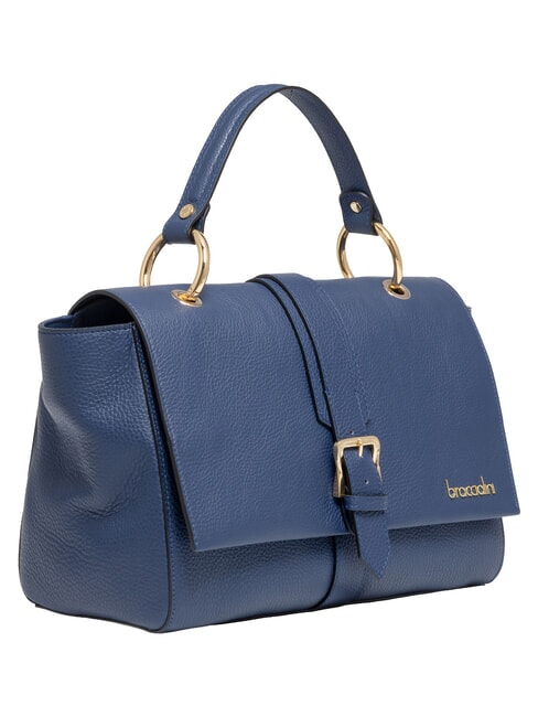HELLEN Sac cartable en cuir bleu - Sacs pour Femme