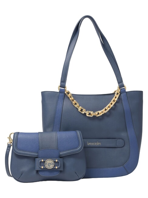 CHAIN Sac bandouli&egrave;re &agrave; cha&icirc;ne bleu - Sacs pour Femme