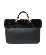 BRACCIALINI BETH FUR Sac &agrave; main avec pochette noir - Sacs pour Femme - 4