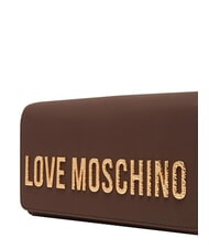 LOVE MOSCHINO SMART DAILY Mini sac bandouli&egrave;re chocolat2 - Sacs pour Femme - 4