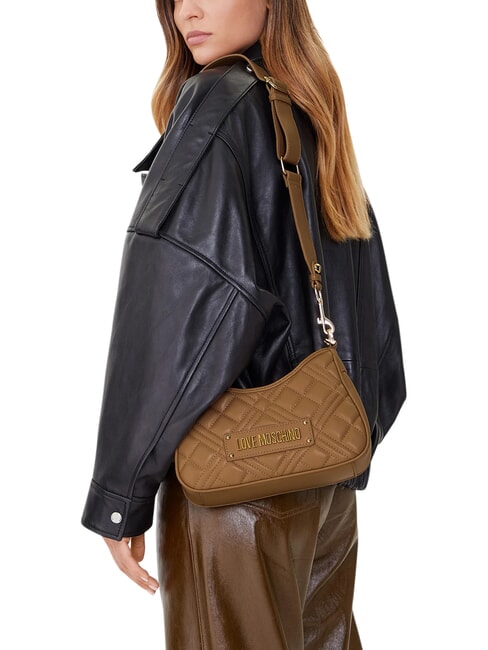 QUILTED Sac &agrave; double fonction beige - Sacs pour Femme