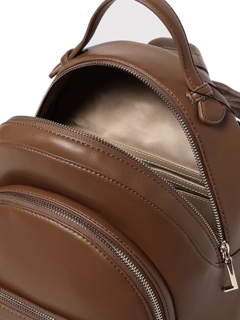 ZIPLINE Sac &agrave; dos rond avec poche CUIR - Sacs pour Femme