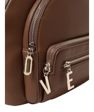 LOVE MOSCHINO ZIPLINE Sac &agrave; dos rond avec poche CUIR - Sacs pour Femme - 4