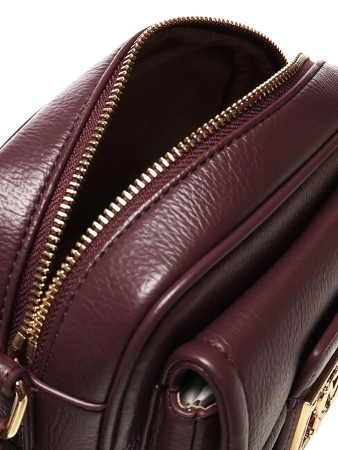 LOCKED IN GOLD Mini sac bandouli&egrave;re vin - Sacs pour Femme