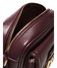 LOVE MOSCHINO LOCKED IN GOLD Mini sac bandouli&egrave;re vin - Sacs pour Femme - 4