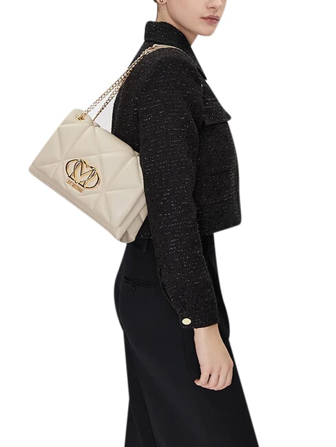 EMBOSSED Sac bandouli&egrave;re / sac port&eacute; travers Ivoire - Sacs pour Femme