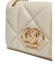 LOVE MOSCHINO EMBOSSED Sac bandouli&egrave;re / sac port&eacute; travers Ivoire - Sacs pour Femme - 4