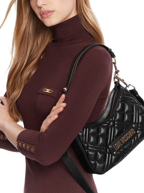 QUILTED Sac bandouli&egrave;re, avec bandouli&egrave;re Noir - Sacs pour Femme