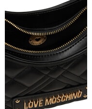 LOVE MOSCHINO QUILTED Sac bandouli&egrave;re, avec bandouli&egrave;re Noir - Sacs pour Femme - 6