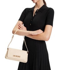 LOVE MOSCHINO SMART DAILY sac bandouli&egrave;re Ivoire - Sacs pour Femme - 2