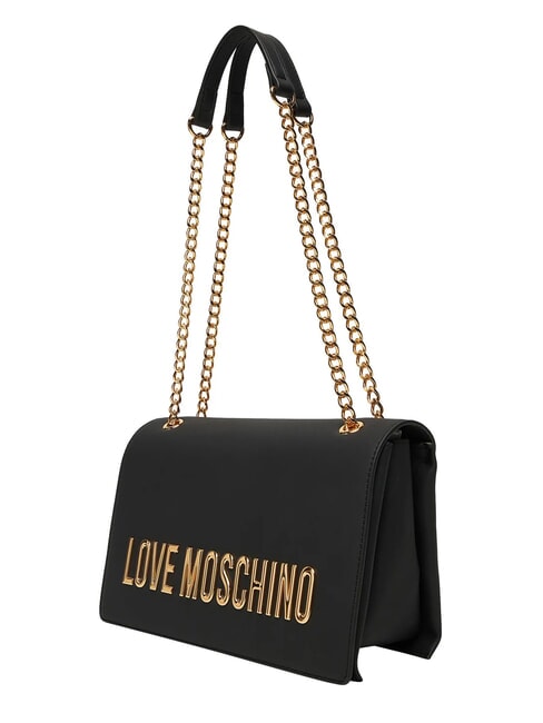 BOLD LOVE Sac bandouli&egrave;re, avec cha&icirc;ne Noir - Sacs pour Femme