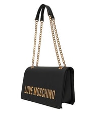 LOVE MOSCHINO BOLD LOVE Sac bandouli&egrave;re, avec cha&icirc;ne Noir - Sacs pour Femme - 3