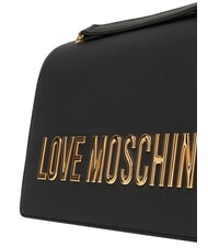 LOVE MOSCHINO BOLD LOVE Sac bandouli&egrave;re, avec cha&icirc;ne Noir - Sacs pour Femme - 4