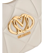 LOVE MOSCHINO EMBOSSED sac bandouli&egrave;re Ivoire - Sacs pour Femme - 5