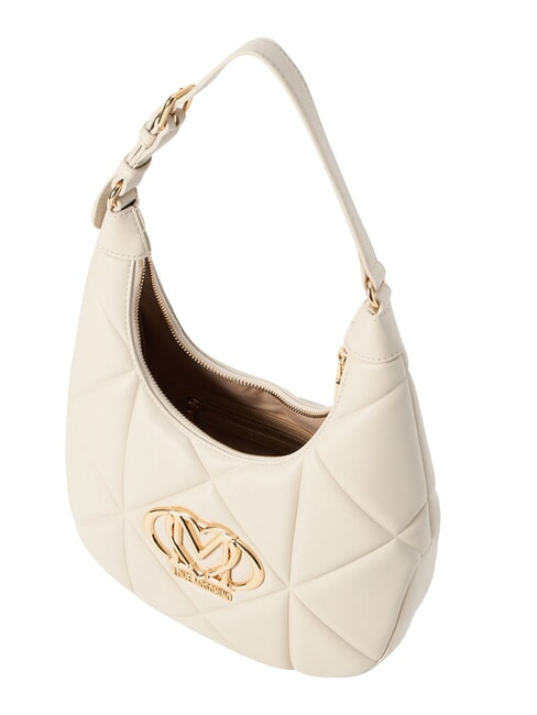 EMBOSSED sac bandouli&egrave;re Ivoire - Sacs pour Femme