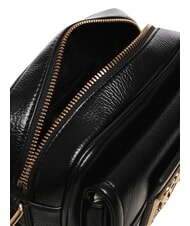 LOVE MOSCHINO LOCKED IN GOLD Mini sac bandouli&egrave;re Noir - Sacs pour Femme - 4