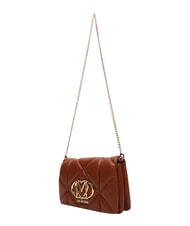 LOVE MOSCHINO EMBOSSED Mini sac bandouli&egrave;re, avec cha&icirc;ne ch&acirc;taigne - Sacs pour Femme - 3