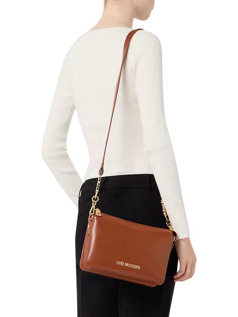 JEWEL Sac &agrave; bandouli&egrave;re ch&acirc;taigne - Sacs pour Femme