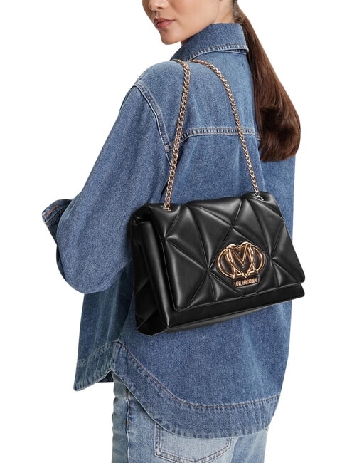 EMBOSSED Sac bandouli&egrave;re / sac port&eacute; travers Noir - Sacs pour Femme