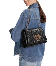 LOVE MOSCHINO EMBOSSED Sac bandouli&egrave;re / sac port&eacute; travers Noir - Sacs pour Femme - 2