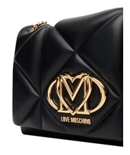 LOVE MOSCHINO EMBOSSED Sac bandouli&egrave;re / sac port&eacute; travers Noir - Sacs pour Femme - 4