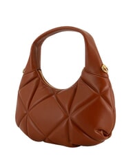 LOVE MOSCHINO EMBOSSED Sac &agrave; main avec bandouli&egrave;re ch&acirc;taigne - Sacs pour Femme - 4