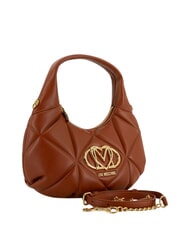 LOVE MOSCHINO EMBOSSED Sac &agrave; main avec bandouli&egrave;re ch&acirc;taigne - Sacs pour Femme - 2