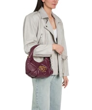 LOVE MOSCHINO EMBOSSED Sac &agrave; main avec bandouli&egrave;re vin - Sacs pour Femme - 2