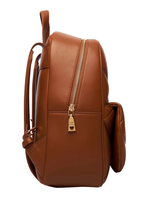 EMBOSSED Sac &agrave; dos avec poche avant ch&acirc;taigne - Sacs pour Femme